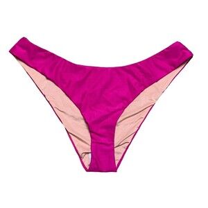 New! J.Crew Bikini Bottom Women’s Lg Curved Waist Cheeky Radiant Fuchsia BC125